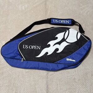 Wilson US Open Tennis Racket Bag Flame Logo Retro Duffel Unisex
